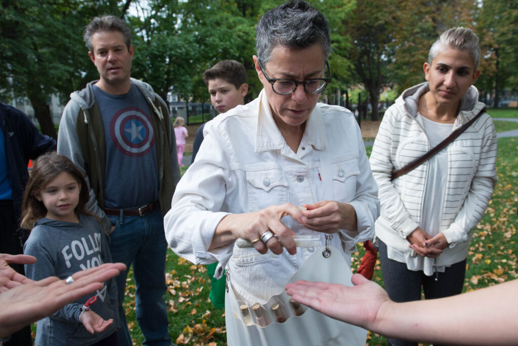 Randy Lee Cutler performing SaltWalks: Two Movements in Toronto's Chinatown