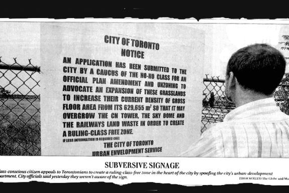 tENTATIVELY a cONVENIENCE, press clipping from The Globe and Mail 1998.