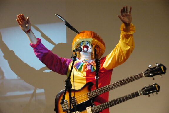 Ulysses Castellanos performing Exercises In Failure Pt 3: Clown Torture Revisited at XPACE Cultural Centre