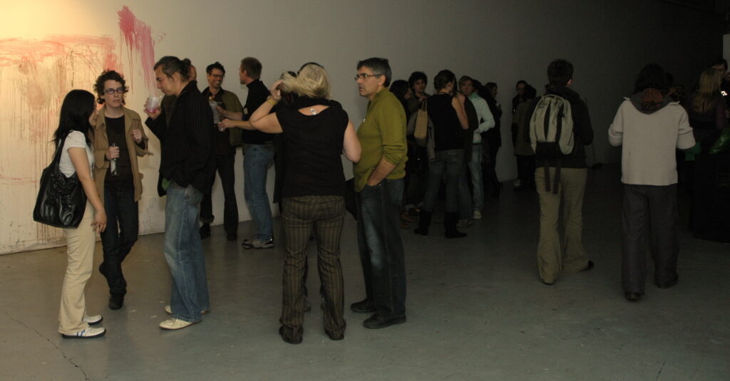 General crowd shot during the 2006 opening night party.
