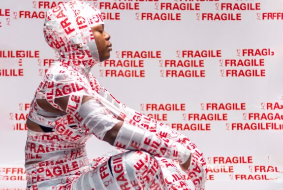 Taiwo Aiyedogbon performs Fragile Space in Lagos, Nigeria