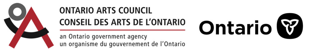Logos: Ontario Arts Council, Ontario Govrenment